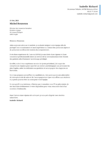 exemple de lettre de motivation alternance en entreprise